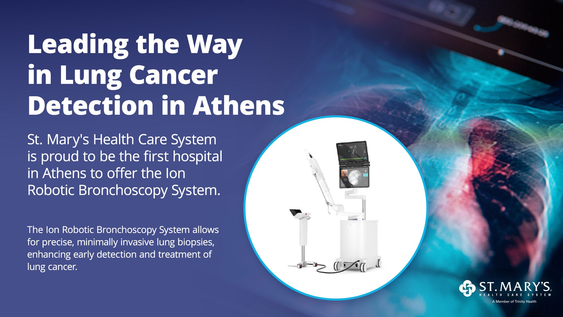 ION Bronchoscopy at St. Mary's Healthcare in Athens, GA
