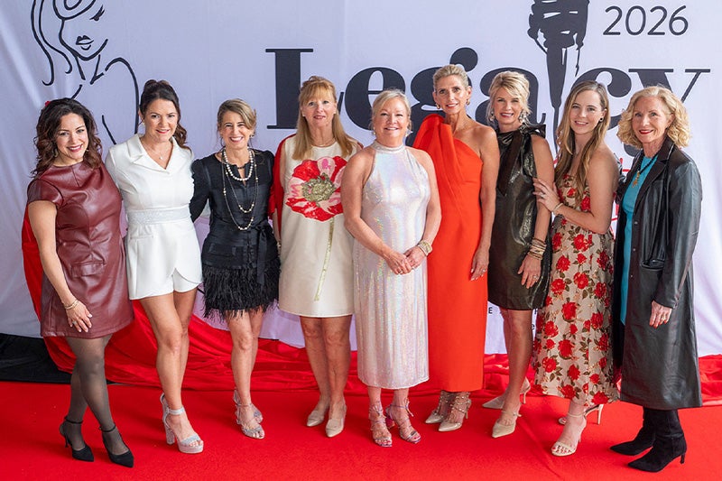 From left to right: Jackie Greer, Margie Sorrell, Jennifer Mercer, Jane Sowell, Kathy Noble, LeighAnn Warner, Karen Smith, Amanda Higgins, Susan Helmrath (Photo courtesy of Wingate Downs Photography)
