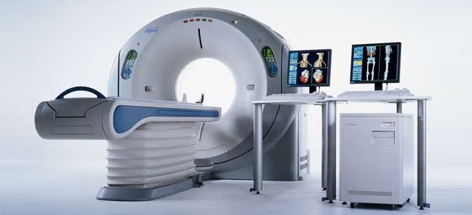 Photo of the 64-slice CT Scanner.