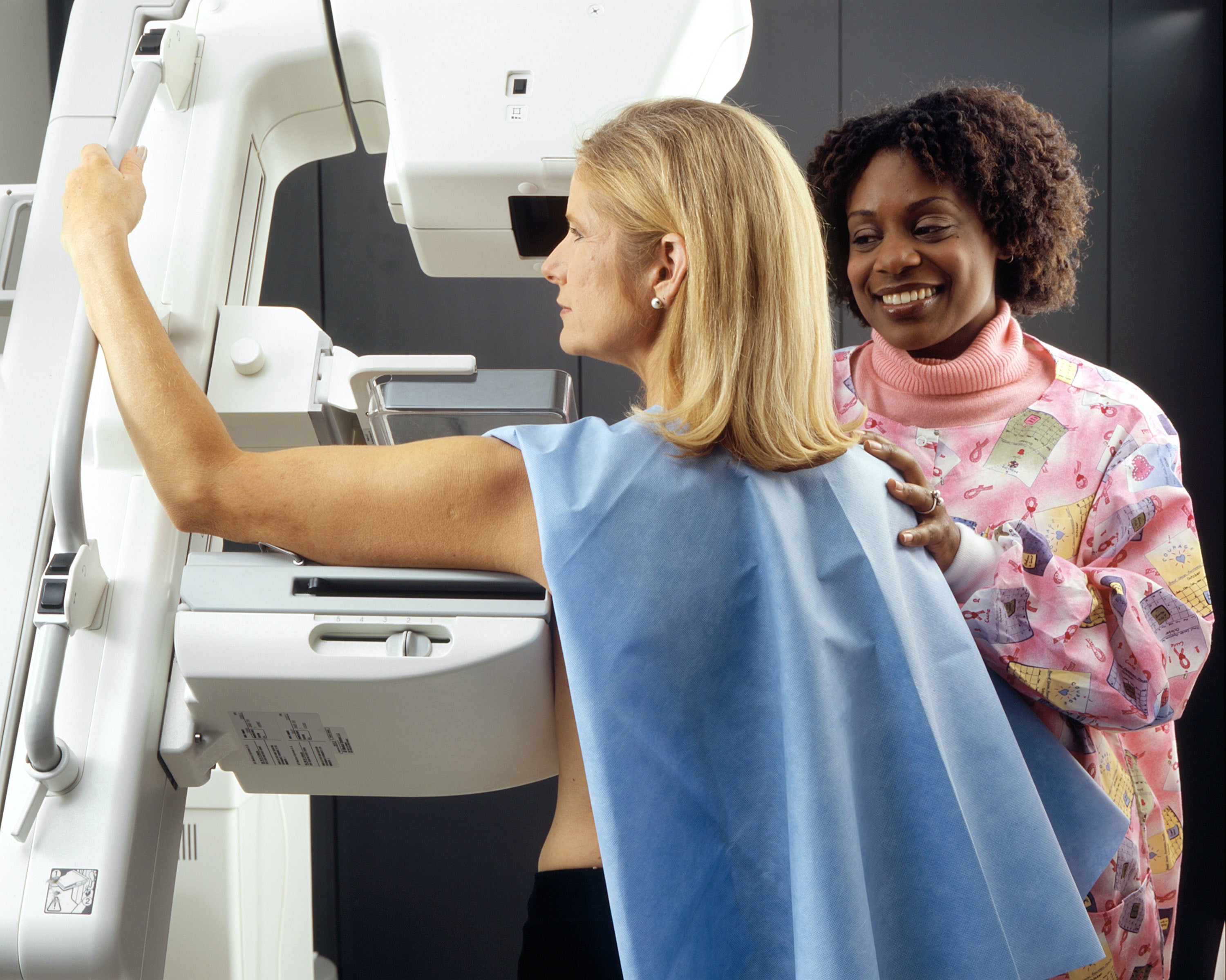 A mammogram is used to check for lesions or other abnormalities in the breast.