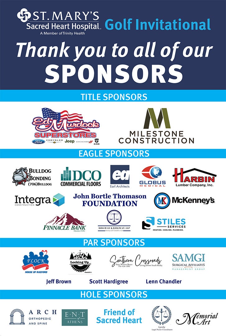 Golf Invitational Sponsors